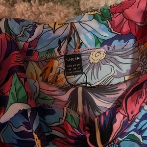 floral High Low skirt